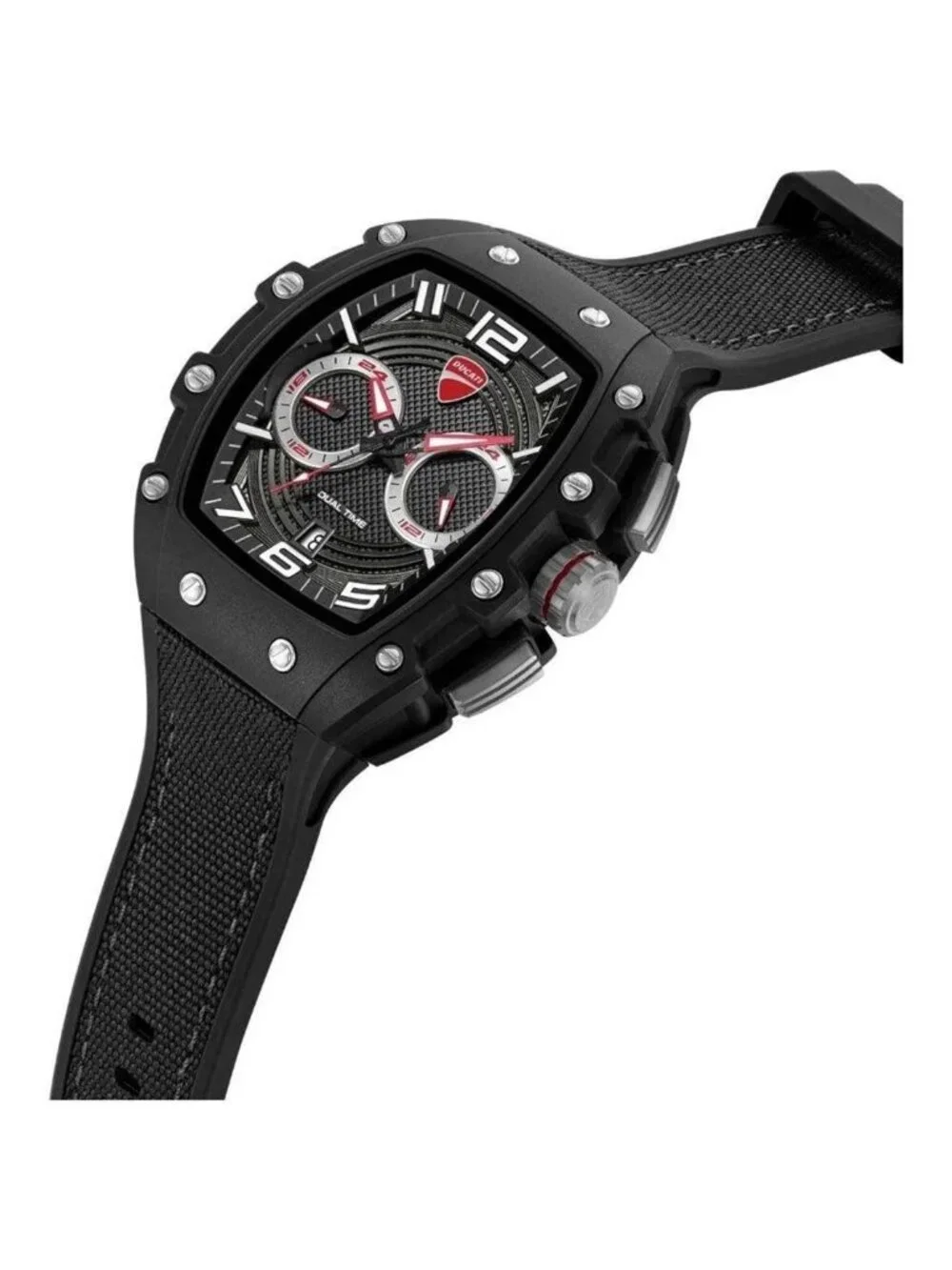 NWT Ducati Dual Time Quartz Black Dial Men's Watch